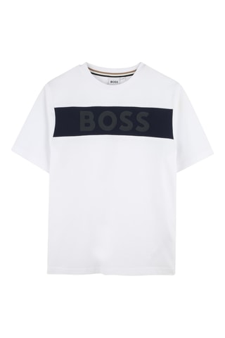 T-shirt et bermuda - Blanc et bleu marine - Boss