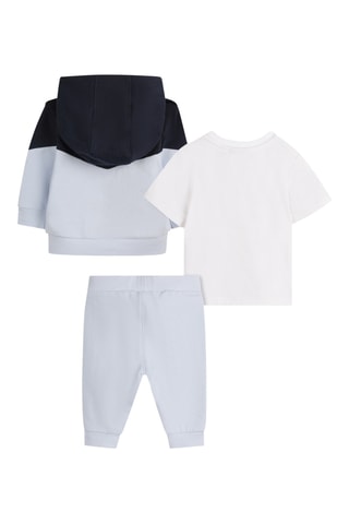 Ensemble 3 pièces en coton biologique - Ciel - Boss