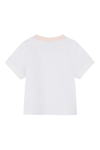 T-shirt et pantalon en coton biologique - Blanc et rose poudré - Boss