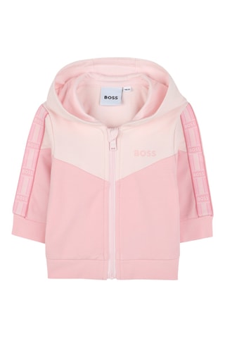 Ensemble 3 pièces en coton biologique - Vieux rose et blanc - Boss