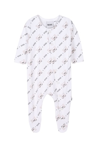 Ensemble 3 pièces en coton biologique - Blanc - Boss