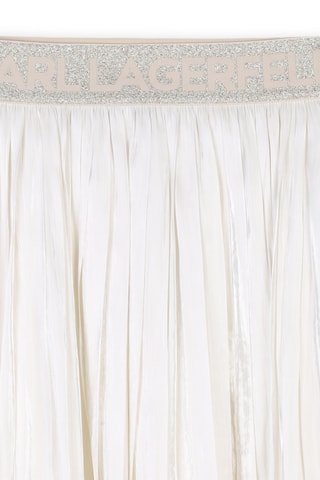 Gonna midi plissé - Bianco - Karl Lagerfeld