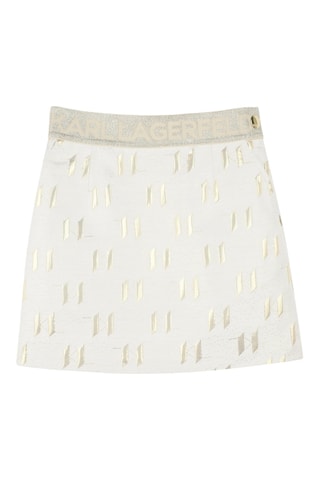 Jupe droite - Blanc - Karl Lagerfeld