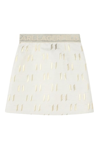 Jupe droite - Blanc - Karl Lagerfeld