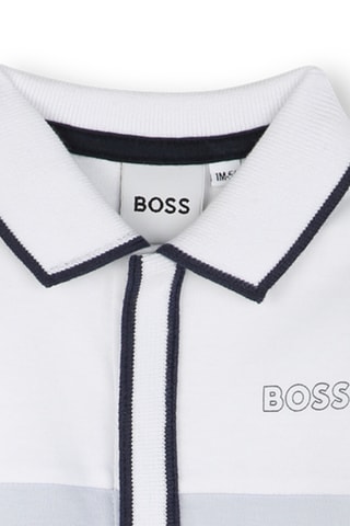 Grenouillère en coton biologique - Ciel - Boss