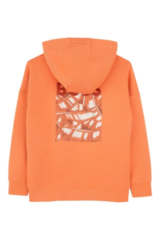 Sweat loose à capuche - Orange