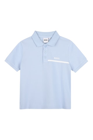 Polo et bermuda - Ciel et bleu marine