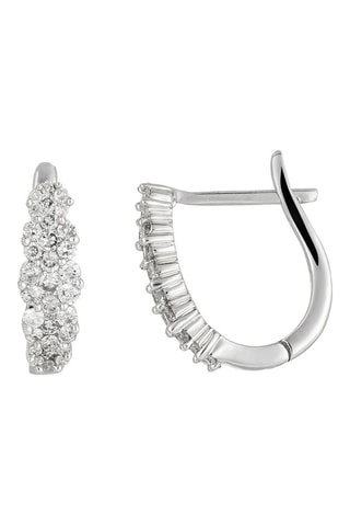 Argolas Merveilles de Lumières Ouro branco e diamantes