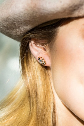 Brincos Rêve Bleu Ouro amarelo, diamantes, safiras e topázios