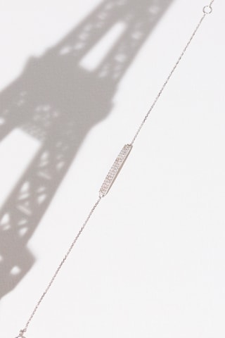 Pulseira Bunbury Ouro branco e diamantes