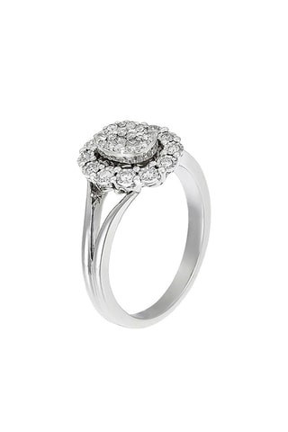 Anel solitário Mon seul amour   Ouro branco e diamantes