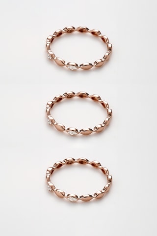 Anel Trinity Ouro rosa e diamantes