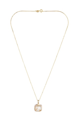 Pendente Tolanaro -  Ouro amarelo, rútilo e diamantes 0,082 quilates/12