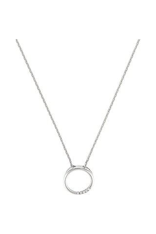 Pendente Cercle Ouro branco e diamantes