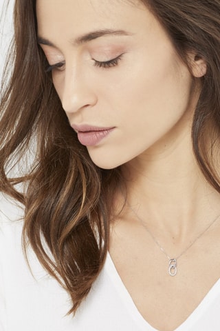 Pendente Forever linked Ouro branco e diamantes