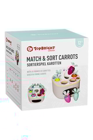 Jeu de tri des carottes en bois - Dès 18 mois - Topbright