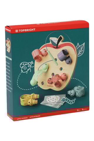 Vers de pomme en bois - Dès 18 mois - Topbright