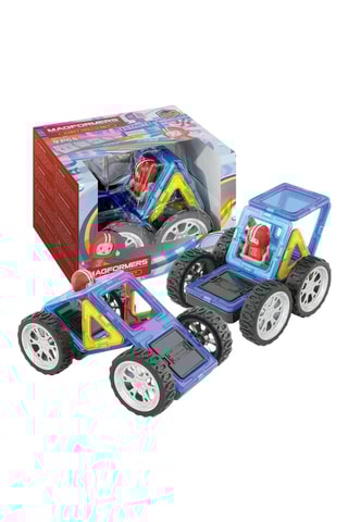 Kit de construction magnétique Kart Rally - 9 pièces - Dès 3 ans - Magformers