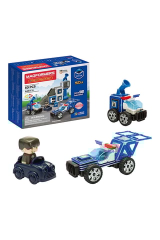 Kit de construction magnétique Amazing Police - 50 pièces - Dès 3 ans - Magformers