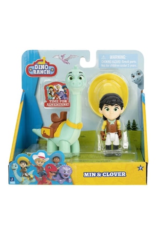 2 figuras Min e Clover Dino Ranch - A partir de 3 anos - Jazwares