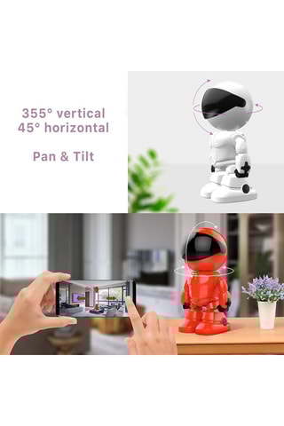 Câmara de vigilância IP Wi-Fi Branco