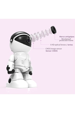 Câmara de vigilância IP Wi-Fi Branco