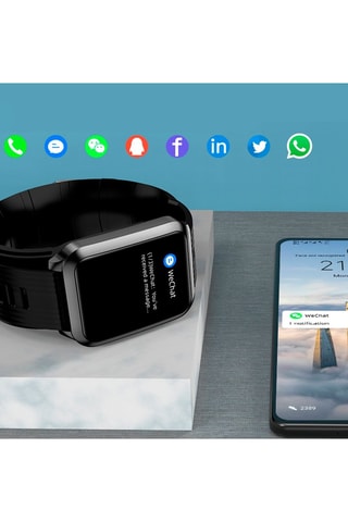 Relógio conectado P60 Compatível com Android e iOS