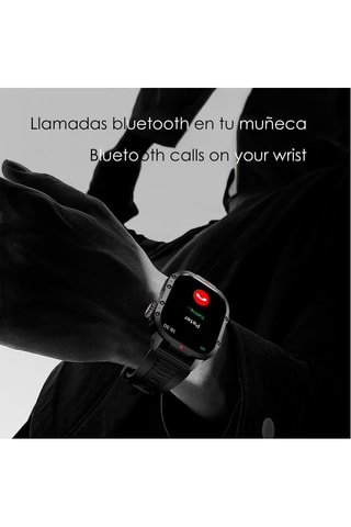 Relógio conectado - Compatível Android e IOS - Preto