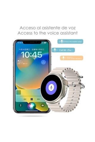 Relógio conectado Z13 Ultra - Branco