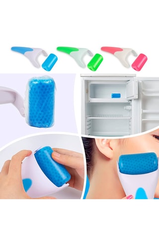 Rolo de gelo facial Branco