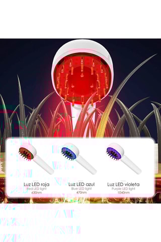 Pente com luz LED 3 cores