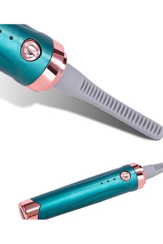 Curva-pestanas elétrico 
Azul e cinzento