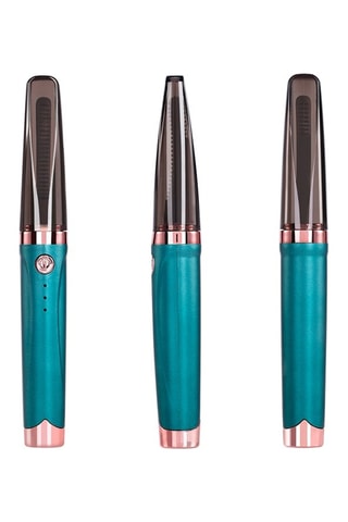 Curva-pestanas elétrico 
Azul e cinzento