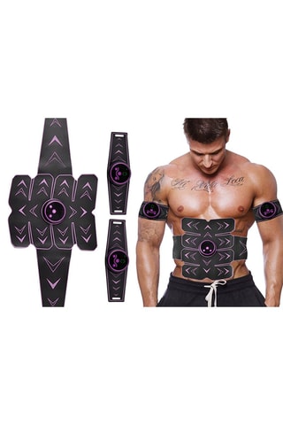 Eletroestimulador muscular  Preto e rosa