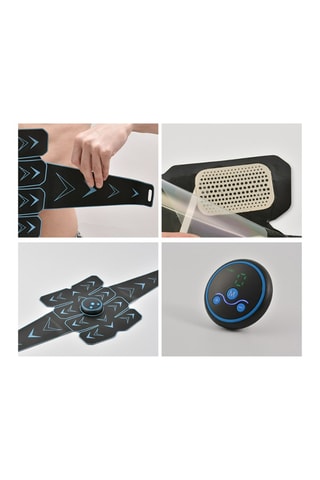 Eletroestimulador muscular  Preto e azul