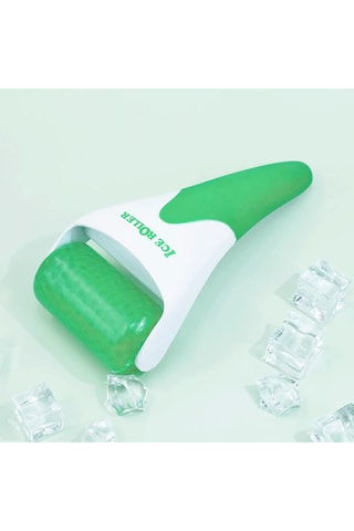 Rolo de gelo facial Rosa e branco