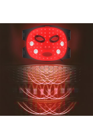 Máscara facial tátil tratamento luz LED de silicone