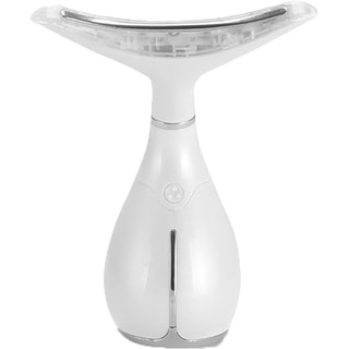 Massajador com ultrassons e LED para o rosto e o pescoço - Branco