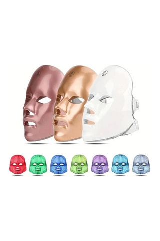 Máscara facial tátil tratamento luz LED