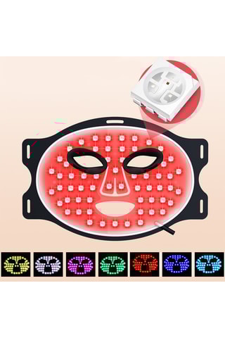 Máscara facial tátil tratamento luz LED de silicone