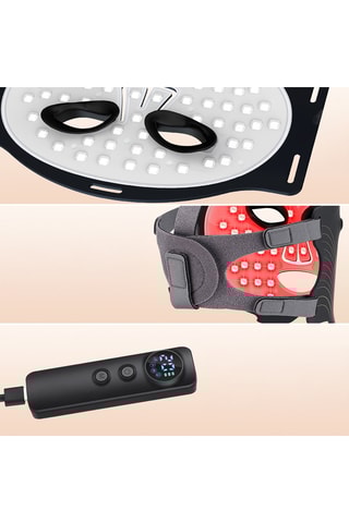 Máscara facial tátil tratamento luz LED de silicone