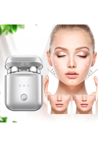 Máquina de massagem de ultrassons para o rosto - Prateado