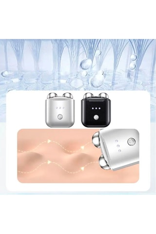 Máquina de massagem de ultrassons para o rosto - Prateado