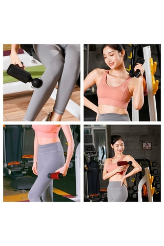 Pistola de massagem muscular Fascia Gun J-27 - Vermelho