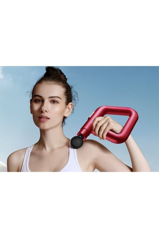 Pistola de massagem muscular Fascia Gun J-30 - Vermelho