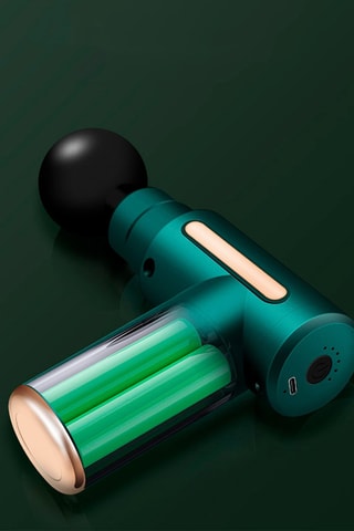 Mini pistola de massagem muscular Verde e dourado