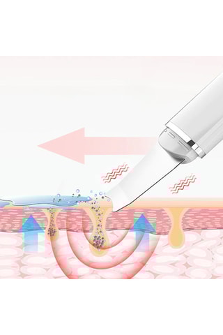 Massajador facial com ultrassons Preto