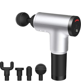 Pistola de massagem muscular Prateado e preto