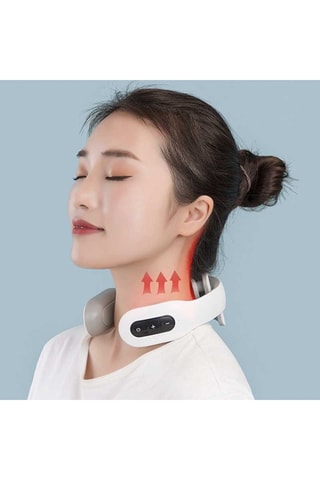 Massajador de pescoço com modo calor e impulsão