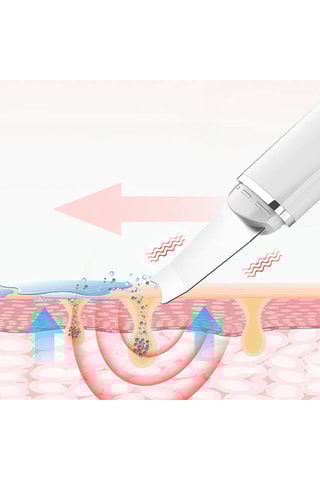 Massajador facial com ultrassons Branco